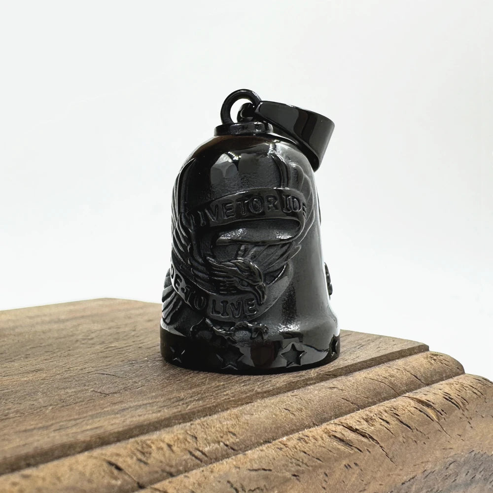 Ride To Live Pendant 316L Stainless Steel Jewelry Jingle Bell Stars Motorcycles Man Pendant