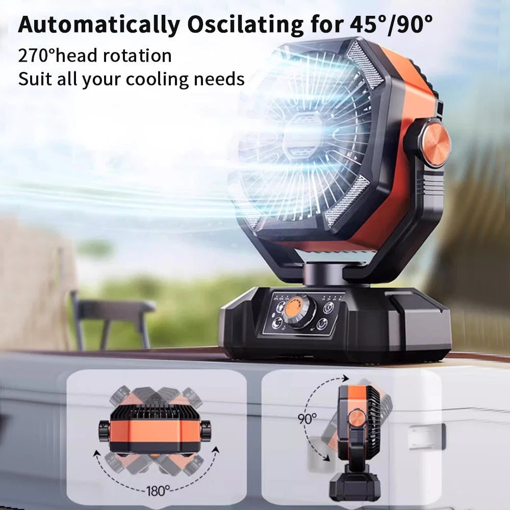 coldSky Camping Fan with 4 LED Lantern 8 Speeds Desk Fan 20000mAh Battery Portable Outdoor Fan for Outdoor Camping and Fishing    qykyai-sq.myshopify.com