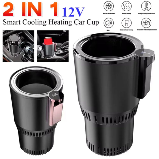 Portable Smart 2-in-1 Car Cup Cooler & Warmer – Keep Drinks Hot or Cold Anywhere
