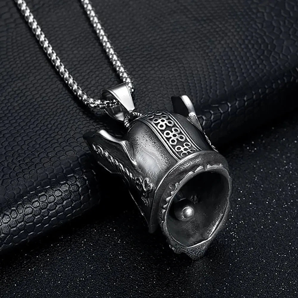   New Stainless Steel Motorcycle Bell Angel Wings Bell Pendant Necklace For Biker Fashion Lucky Amulet Jewelry Gifts Dropshipping    qykyai-sq.myshopify.com