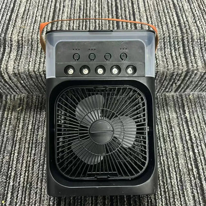 Xiaomi New 3-in-1 Fan Air Conditioner Household Small Air USB Electric Fan Air Cooler LED Night Light Water Mist Office Home