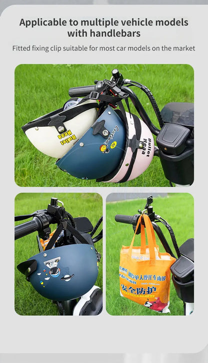 Motorcycle Helmet Lock Anti-theft Security Safety For Handlebar