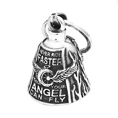 Stainless Steel Motorcycle Bell Pendant Trendy Charm Punk Necklaces For Men Vintage Biker Luck Amulet Jewelry Gifts Wholesale