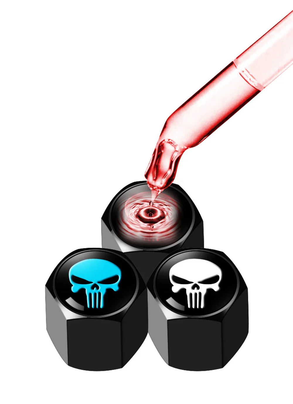 Anti-Theft Skull Valve Stem Caps