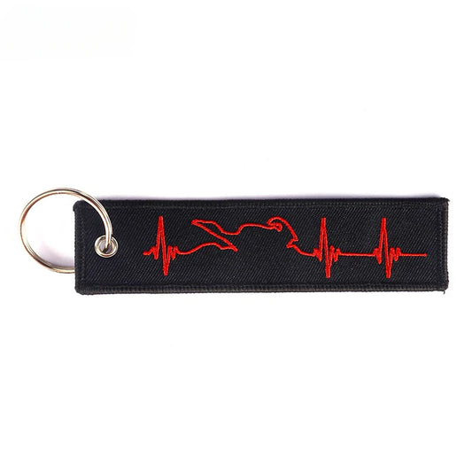 Red Heart - Motorcycle Keychain