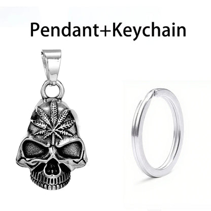 Stainless Steel Motorcycle Bell Pendant Trendy Charm Punk Necklaces For Men Vintage Biker Luck Amulet Jewelry Gifts Wholesale