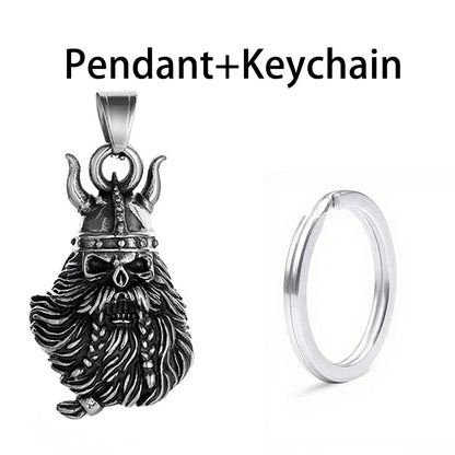 Stainless Steel Motorcycle Bell Pendant Trendy Charm Punk Necklaces For Men Vintage Biker Luck Amulet Jewelry Gifts Wholesale