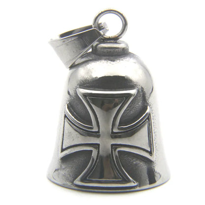 Motorcycles Bell Pendant 316L Stainless Steel Biker Style Eagle Rider Necklace