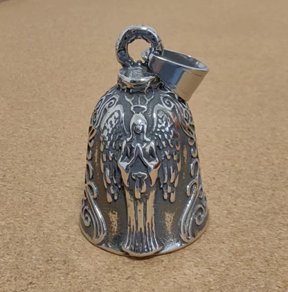 Live to Ride Eagle Wings Jesus Cross Biker Bell Pendant Stainless Steel Knuckles Heart Peace Sign Rose Eye Bell Christmas Gift