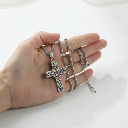 Ride with Faith and Honor: The Templar Knight's Cross Necklace collection