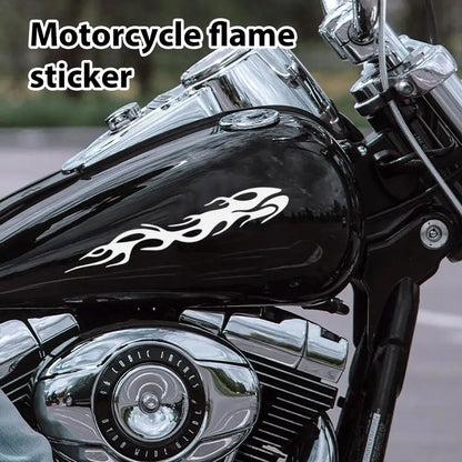 Motorcycle Reflective Flame Stickers Waterproof
