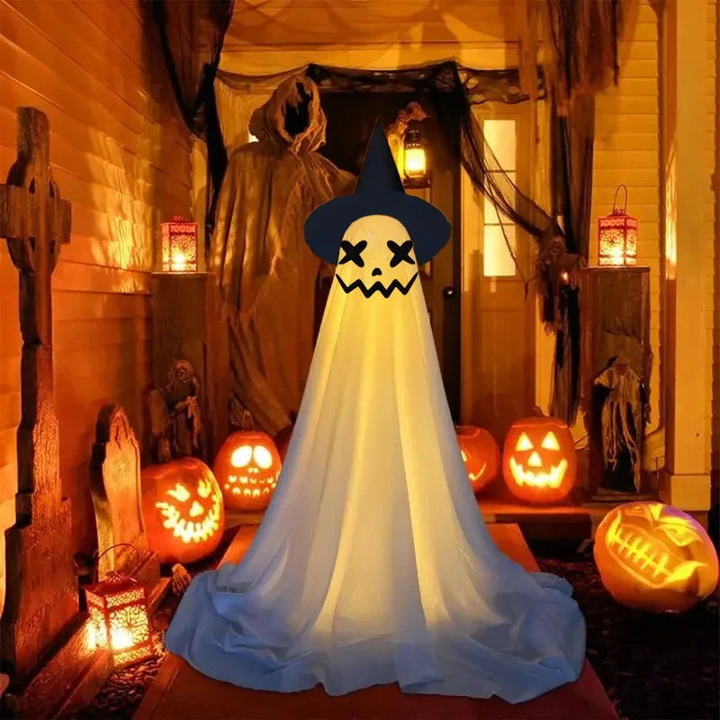 Halloween Decorations Outdoor Diy Large Lighted White Cloth Ghosts Cute Ghost With Led String Lights Home Porch Yard Deco    qykyai-sq.myshopify.com