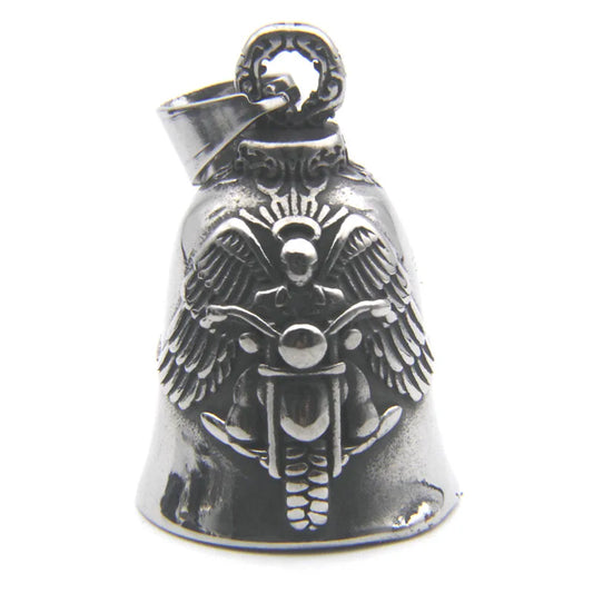 Motorcycles Bell Pendant 316L Stainless Steel Biker Style Eagle Rider Necklace