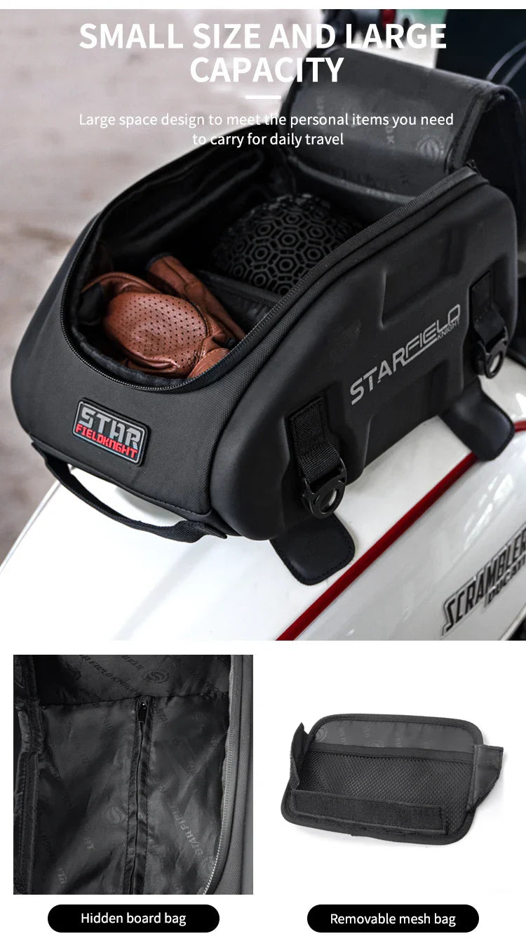 Magnetic Fuel Tank Bag Motorcycle Waterproof Large Capacity