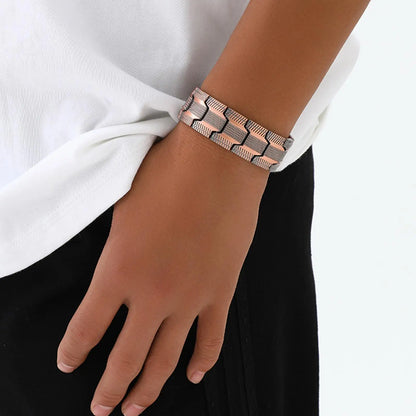 1pc Magnetic Bracelets For Men Pure Copper Magnetic Bracelet Jewelry Jewelry Accessories Row Magnetic Therapy Bangle Bracelets