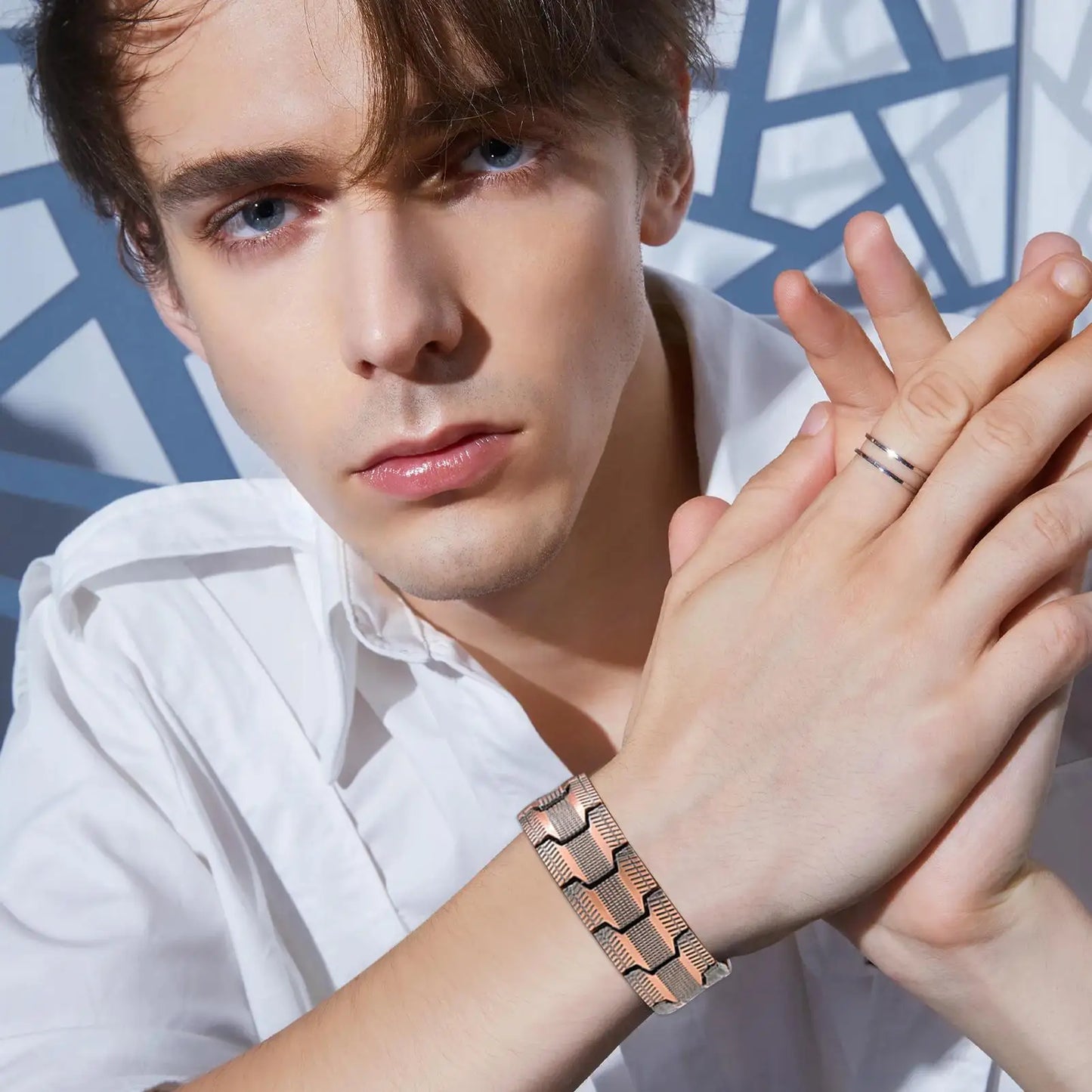 1pc Magnetic Bracelets For Men Pure Copper Magnetic Bracelet Jewelry Jewelry Accessories Row Magnetic Therapy Bangle Bracelets