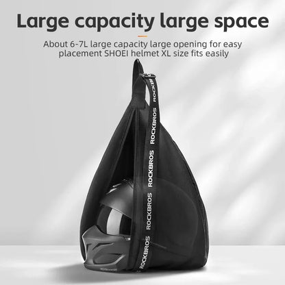 Motorcycle Helmet Backpack Large Capacity Travel Bags Reflective