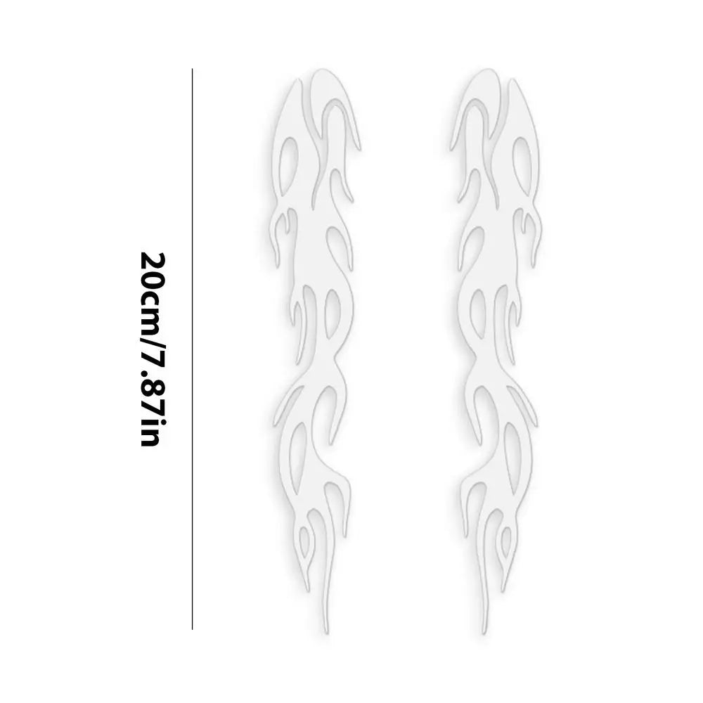 Motorcycle Reflective Flame Stickers Waterproof