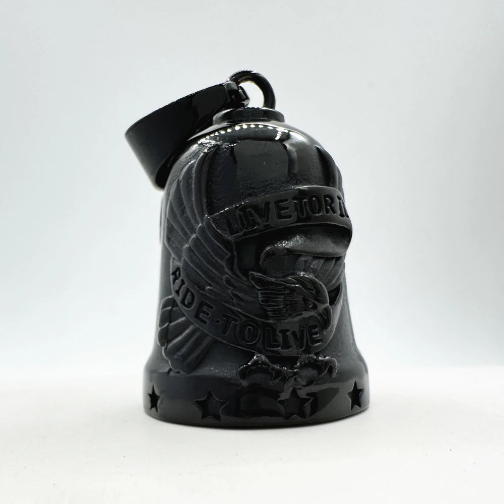 Ride To Live Pendant 316L Stainless Steel Jewelry Jingle Bell Stars Motorcycles Man Pendant