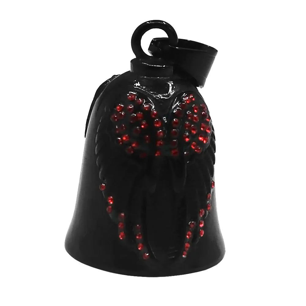 Live to Ride Eagle Wings Jesus Cross Biker Bell Pendant Stainless Steel Knuckles Heart Peace Sign Rose Eye Bell Christmas Gift