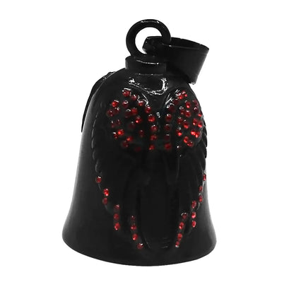 Live to Ride Eagle Wings Jesus Cross Biker Bell Pendant Stainless Steel Knuckles Heart Peace Sign Rose Eye Bell Christmas Gift