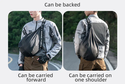 Motorcycle Helmet Backpack Large Capacity Travel Bags Reflective