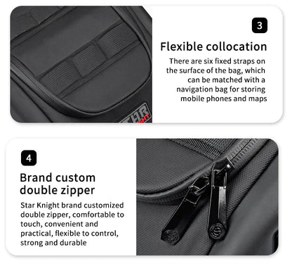 Magnetic Fuel Tank Bag Motorcycle Waterproof Large Capacity