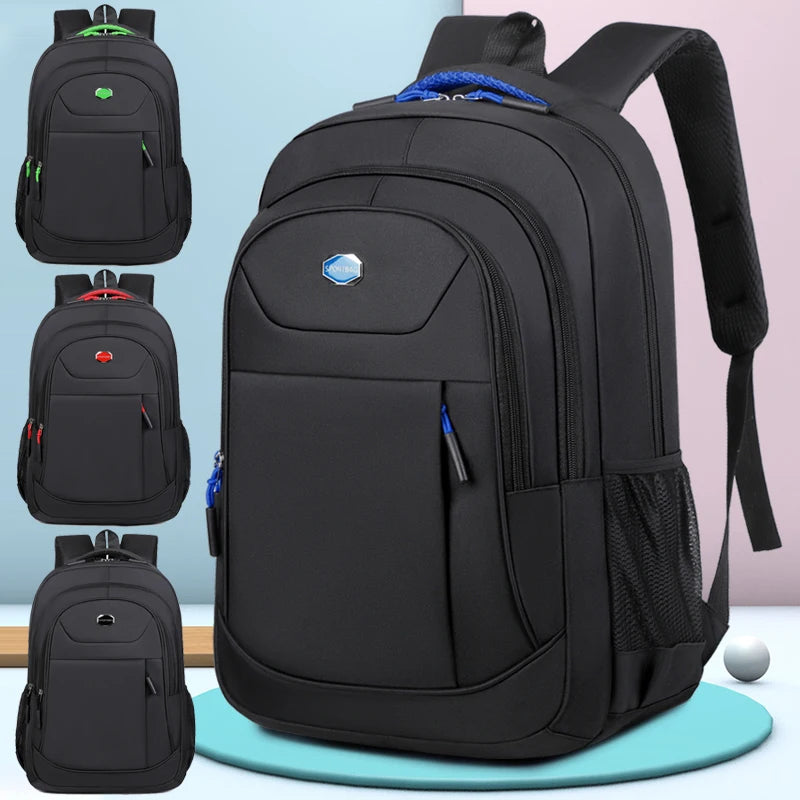 Men'S Backpack Oxford Waterproof Backpack Business Computer Bag Leisure Travel Backpack High School Student Backpack