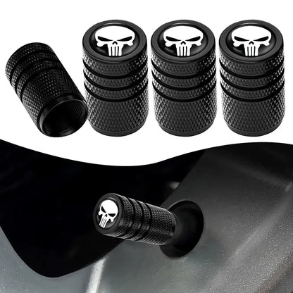 4PCS Skull Valve Stem Caps