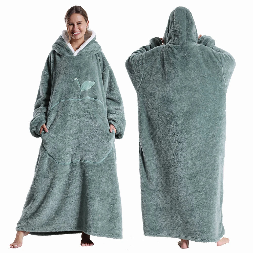 Extra Long Wearable Blankets Winter Flannel Hooded Blanket with Full Sleeves Men Women Cozy Soft Throw Adult TV Blanket  Extra Long Wearable Blankets Winter Flannel Hooded Blanket with Full Sleeves Men Women Cozy Soft Throw Adult TV Blanket    qykyai-sq.myshopify.com