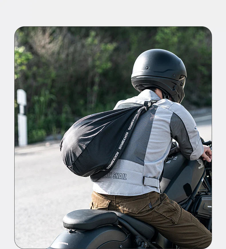 Motorcycle Helmet Backpack Large Capacity Travel Bags Reflective