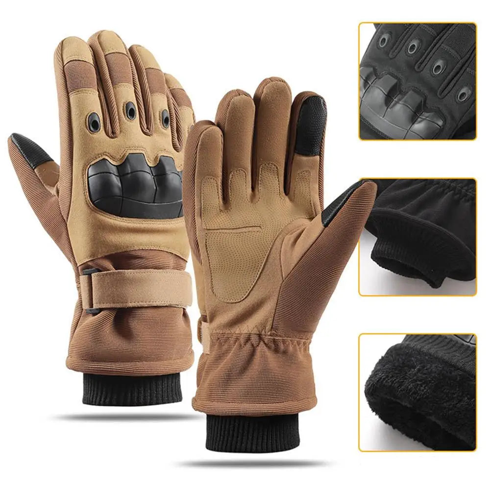 Winter Cold-proof Windproof Military Outdoor Sport Gloves (Black/Green/Brown)