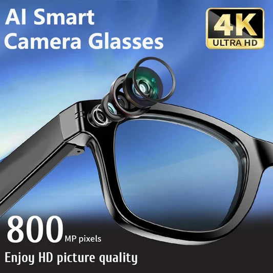 4K AI Smart Photochromic Glasses Multifunction Camera Bluetooth Call Voice Assistant Music Player Translate Glasses For Xiaomi    qykyai-sq.myshopify.com