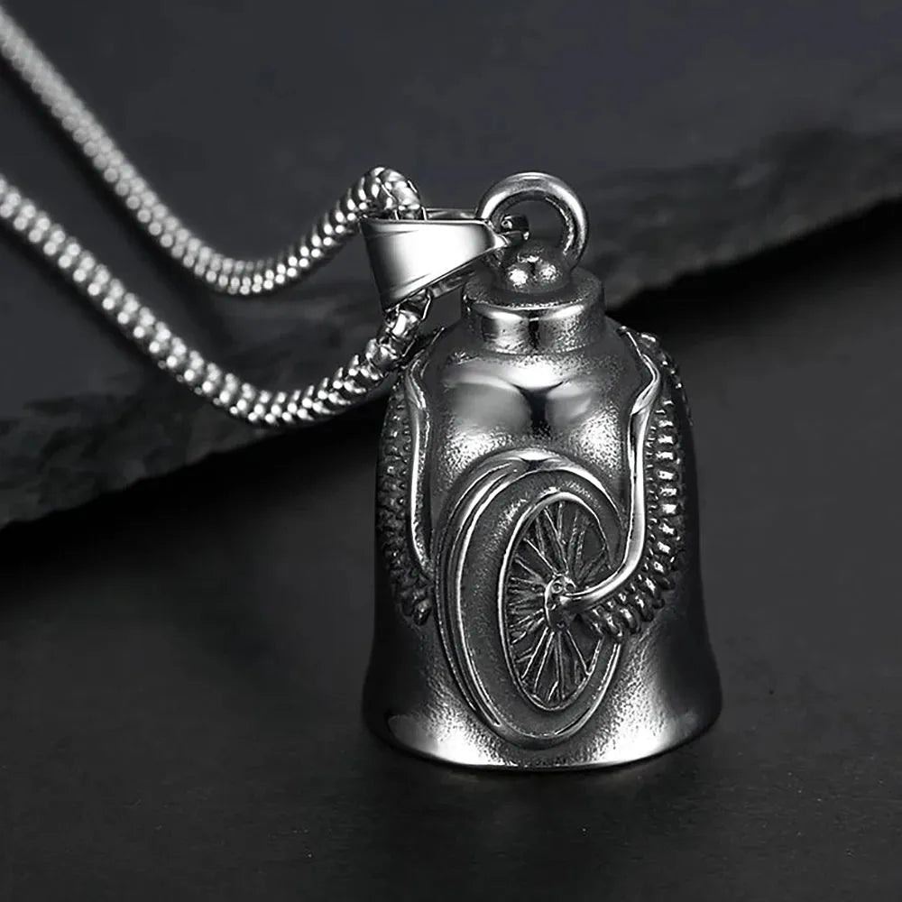   New Stainless Steel Motorcycle Bell Angel Wings Bell Pendant Necklace For Biker Fashion Lucky Amulet Jewelry Gifts Dropshipping    qykyai-sq.myshopify.com