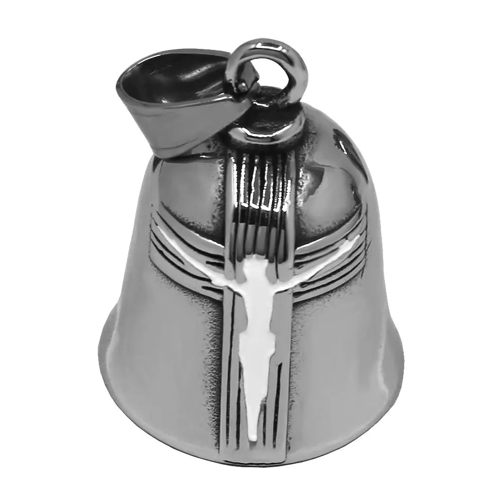Live to Ride Eagle Wings Jesus Cross Biker Bell Pendant Stainless Steel Knuckles Heart Peace Sign Rose Eye Bell Christmas Gift