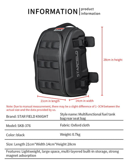 Magnetic Fuel Tank Bag Motorcycle Waterproof Large Capacity