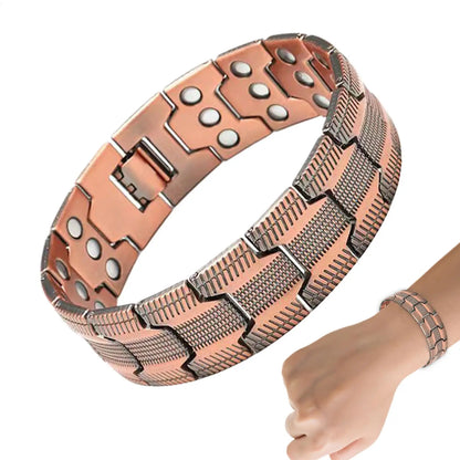 1pc Magnetic Bracelets For Men Pure Copper Magnetic Bracelet Jewelry Jewelry Accessories Row Magnetic Therapy Bangle Bracelets