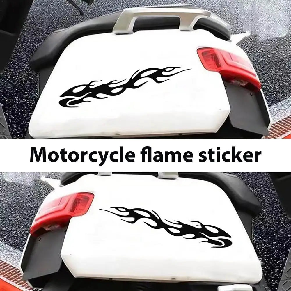 Motorcycle Reflective Flame Stickers Waterproof