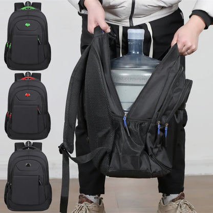 Men'S Backpack Oxford Waterproof Backpack Business Computer Bag Leisure Travel Backpack High School Student Backpack