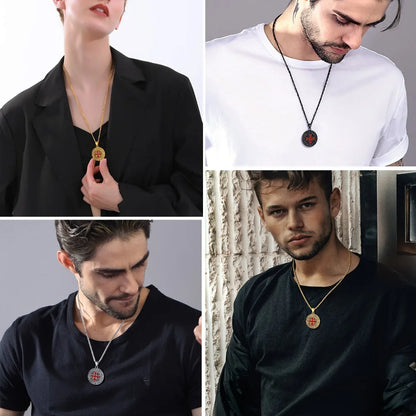 Ride with Faith and Honor: The Templar Knight's Cross Necklace collection