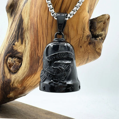 Ride To Live Pendant 316L Stainless Steel Jewelry Jingle Bell Stars Motorcycles Man Pendant