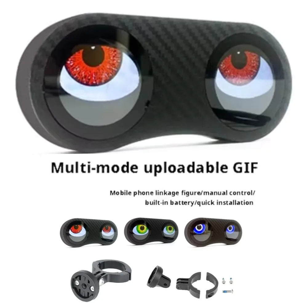 DIY Pattern Dynamic Devil Eye Evil Eye LED Motorcycle Electric Car Devil Eye Decorative Light Waterproof Bike
