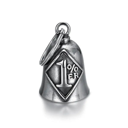 Men's Punk Cool Eagle Bell Pendant Bicycle Motorcycle Riding Rock Party Necklace Locomotive Exhibition Jewelry Accessories