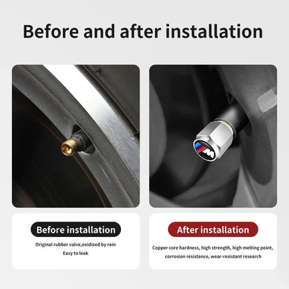 4PCS Aluminium Valve Stem Caps