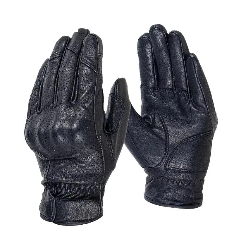 Vintage Leather Gloves Touchscreen