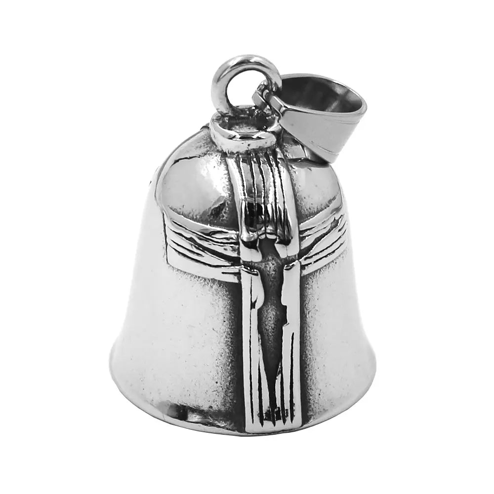 Live to Ride Eagle Wings Jesus Cross Biker Bell Pendant Stainless Steel Knuckles Heart Peace Sign Rose Eye Bell Christmas Gift