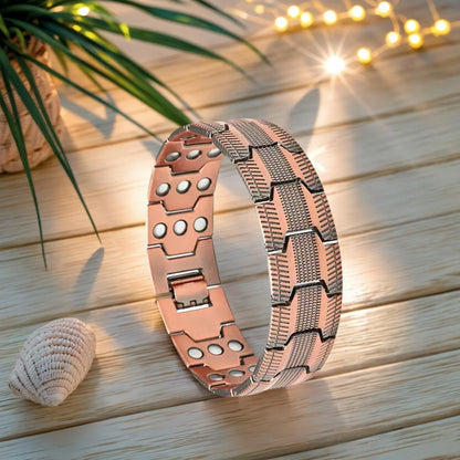 1pc Magnetic Bracelets For Men Pure Copper Magnetic Bracelet Jewelry Jewelry Accessories Row Magnetic Therapy Bangle Bracelets