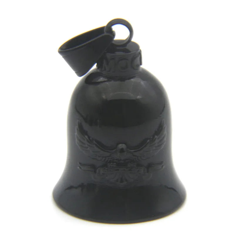 Motorcycles Bell Pendant 316L Stainless Steel Biker Style Eagle Rider Necklace