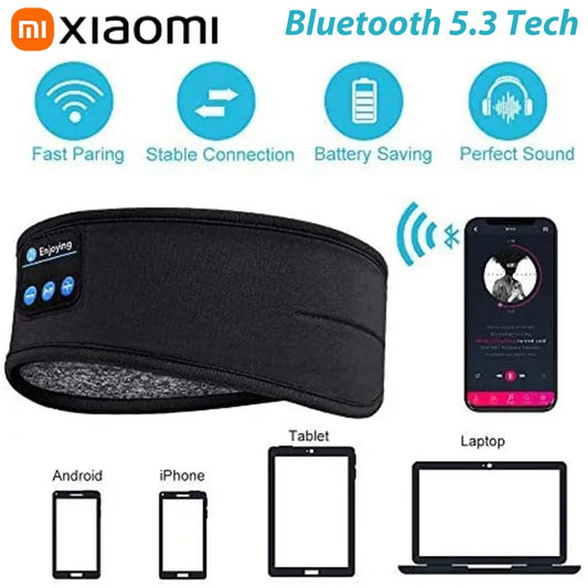 Xiaomi Bluetooth 5.3 Wireless Headset Sleep Aid Music Eye Masks Rechargeable Sports Headband Durable Nap Blackout Eyes Mask    qykyai-sq.myshopify.com