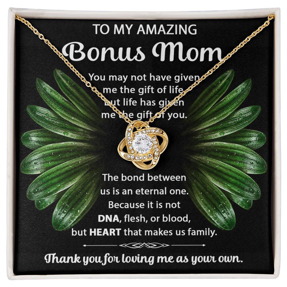 To my Amazing Bonus Mom | Love Knot Necklace